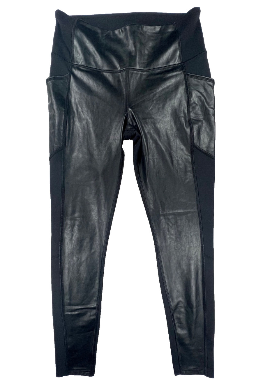 Athleta Gleam Chaturanga To Town Leggings in Faux Leather (Size M) - MSRP $79